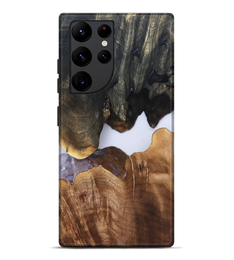 Galaxy S22 Ultra Wood Live Edge Phone Case - Simone (Clear, 827231)