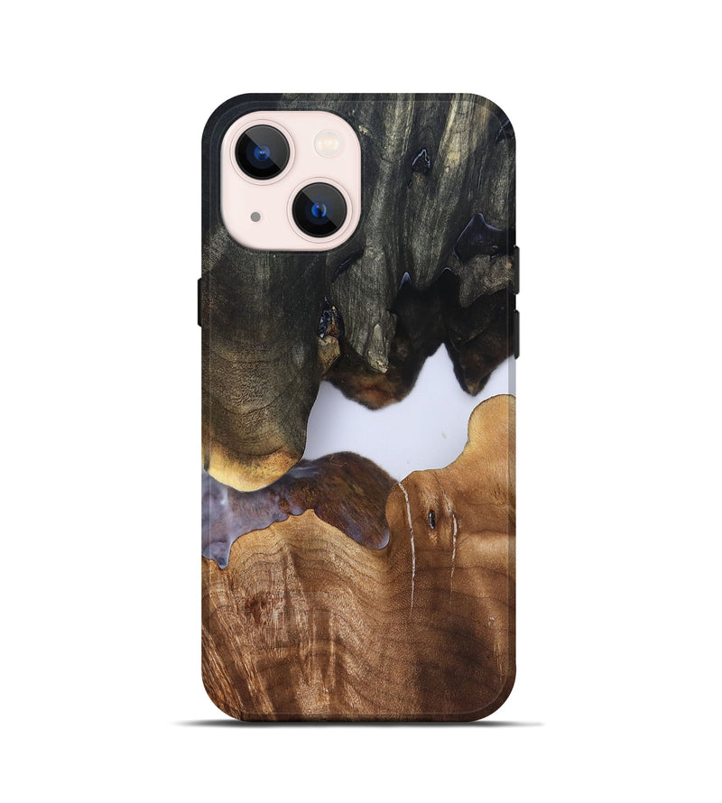 iPhone 13 mini Wood Live Edge Phone Case - Simone (Clear, 827231)