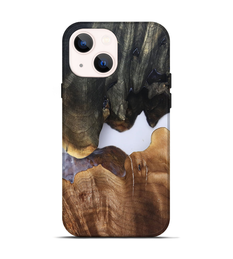 iPhone 14 Wood Live Edge Phone Case - Simone (Clear, 827231)