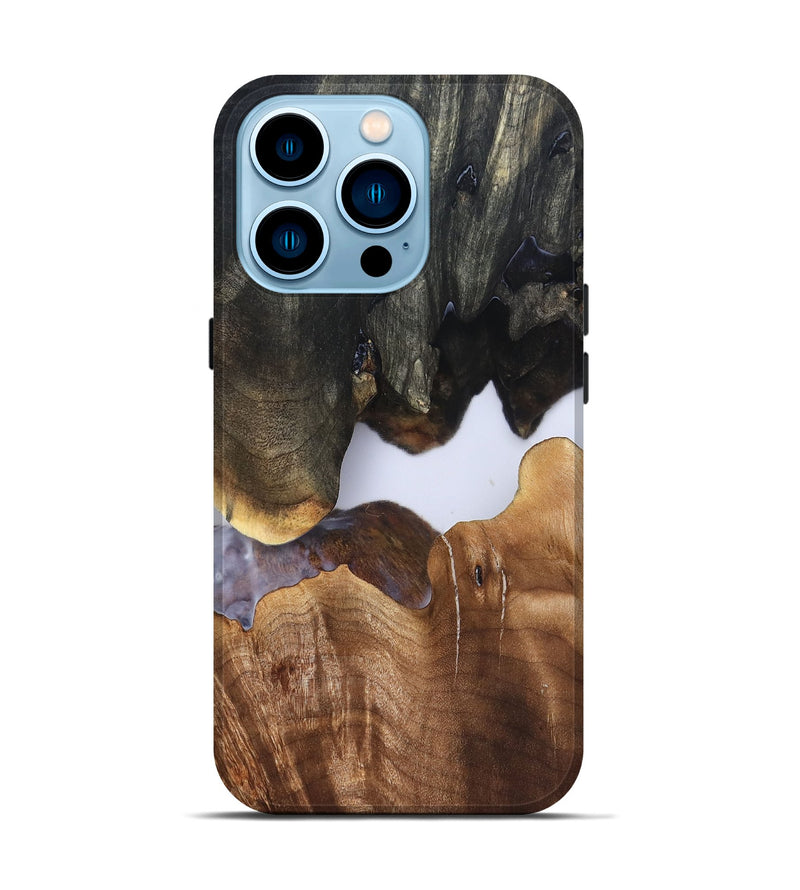 iPhone 14 Pro Wood Live Edge Phone Case - Simone (Clear, 827231)