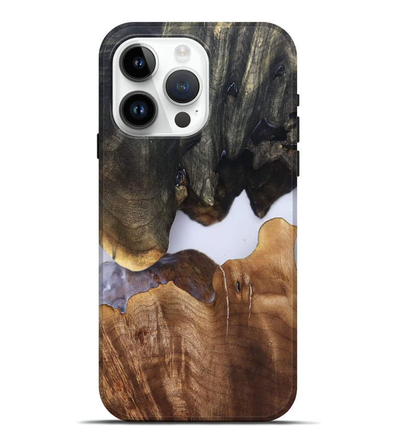 iPhone 15 Pro Max Wood Live Edge Phone Case - Simone (Clear, 827231)