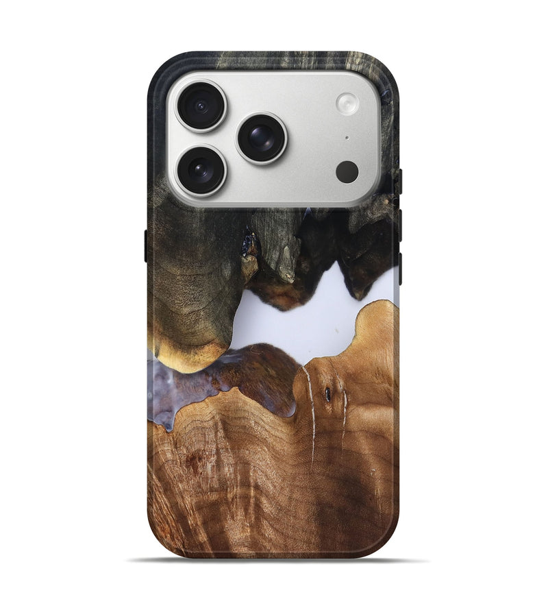iPhone 17 Pro Wood Live Edge Phone Case - Simone (Clear, 827231)