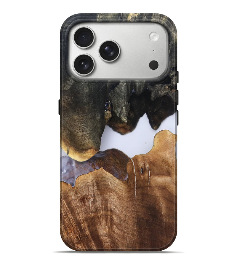 iPhone 17 Pro Max Wood Live Edge Phone Case - Simone (Clear, 827231)
