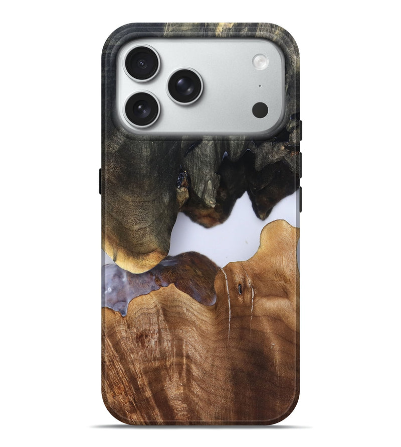 iPhone 18 Pro Max Wood Live Edge Phone Case - Simone (Clear, 827231)