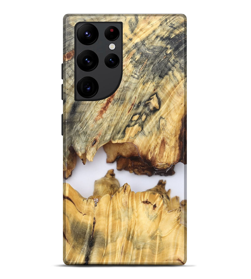 Galaxy S22 Ultra Wood Live Edge Phone Case - Kip (Clear, 827232)
