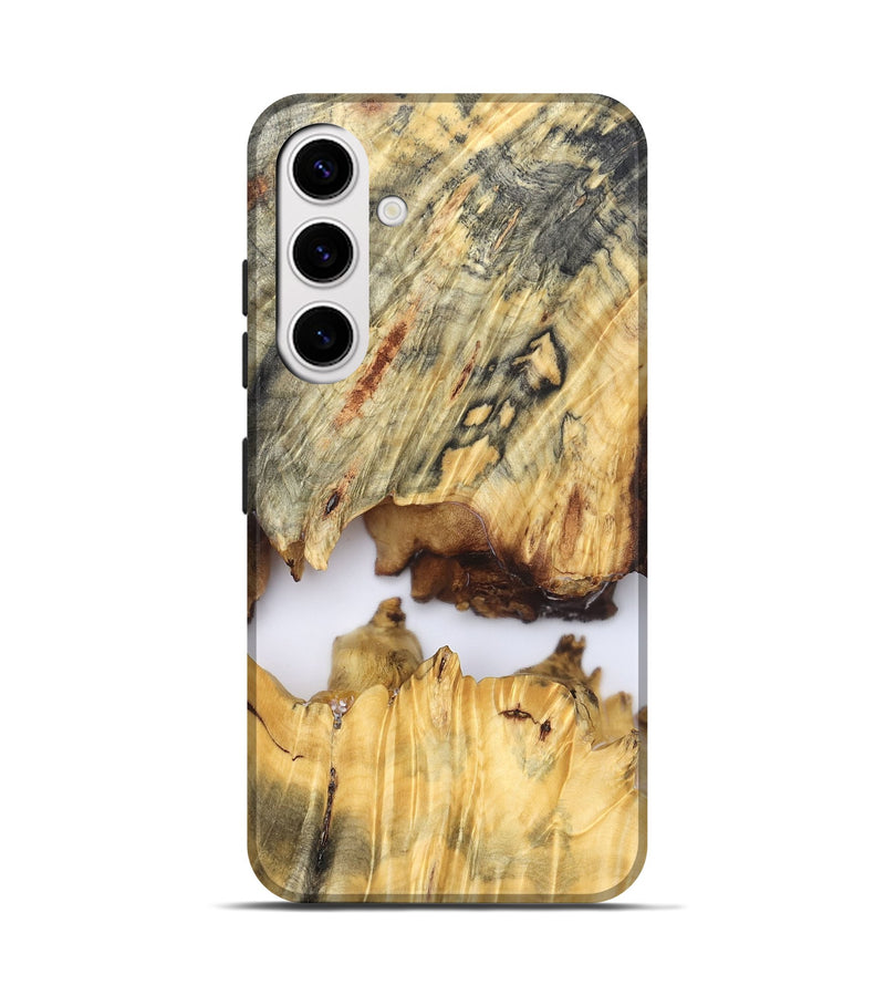Galaxy S25 Wood Live Edge Phone Case - Kip (Clear, 827232)