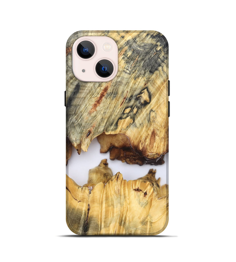 iPhone 13 mini Wood Live Edge Phone Case - Kip (Clear, 827232)