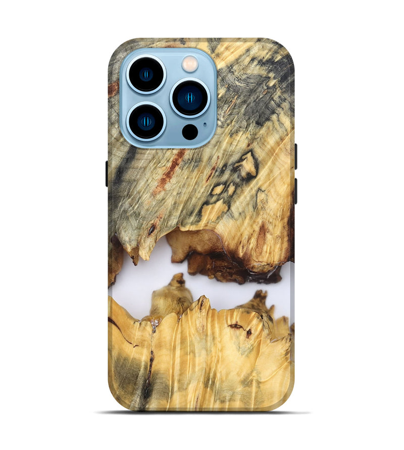 iPhone 14 Pro Wood Live Edge Phone Case - Kip (Clear, 827232)