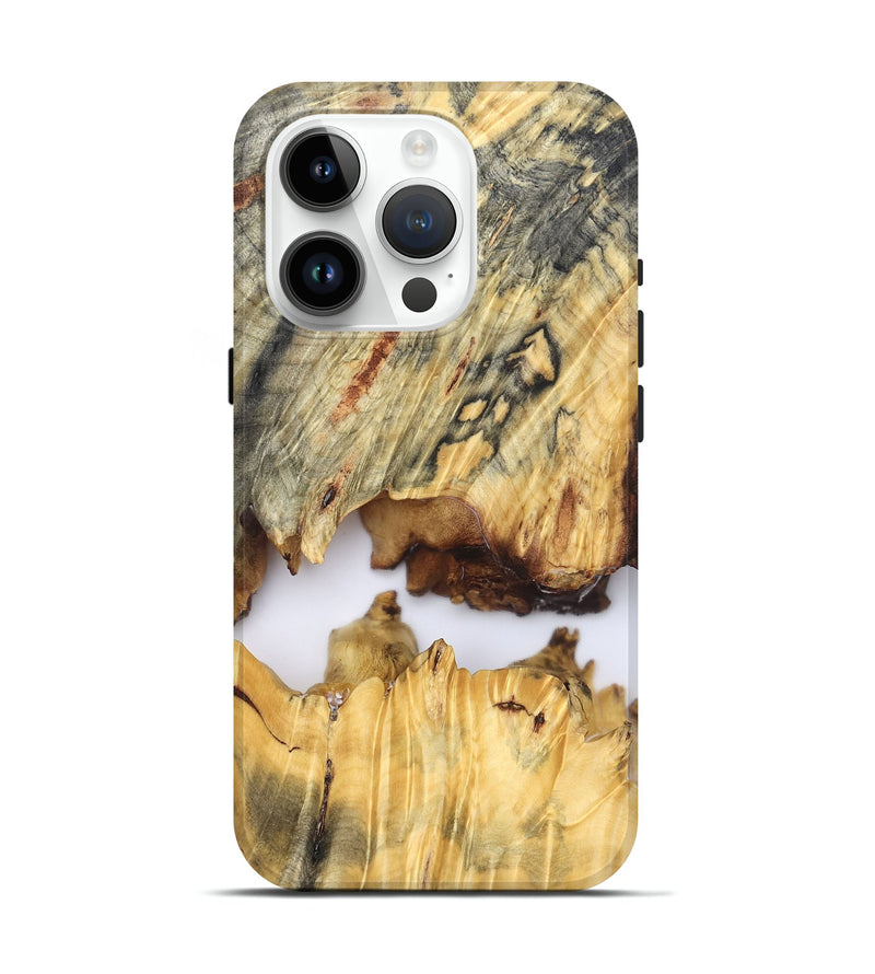 iPhone 15 Pro Wood Live Edge Phone Case - Kip (Clear, 827232)