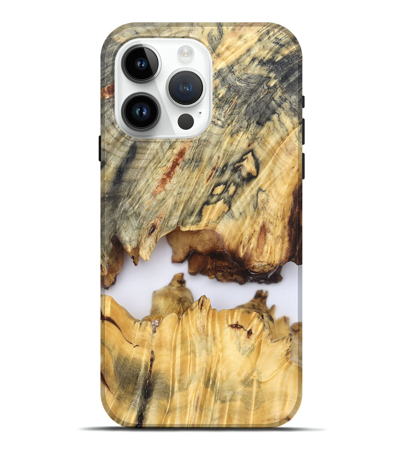 iPhone 15 Pro Max Wood Live Edge Phone Case - Kip (Clear, 827232)