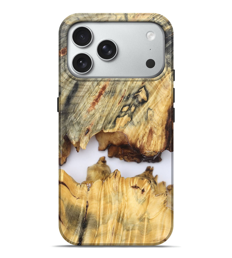 iPhone 18 Pro Max Wood Live Edge Phone Case - Kip (Clear, 827232)