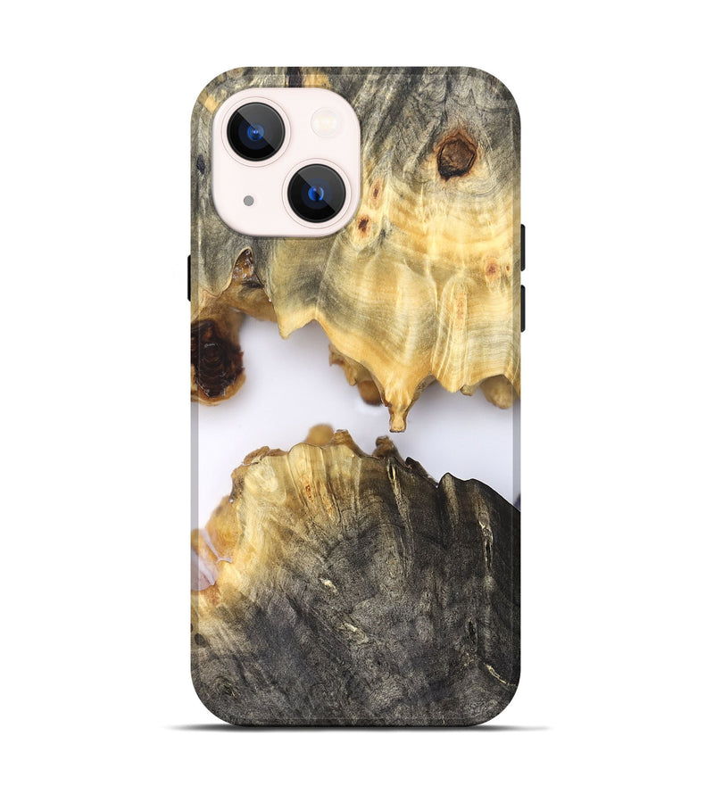 iPhone 14 Wood Live Edge Phone Case - Gina (Clear, 827234)