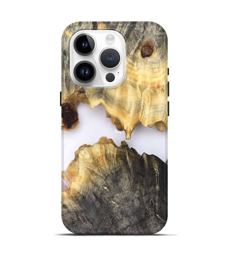 iPhone 15 Pro Wood Live Edge Phone Case - Gina (Clear, 827234)