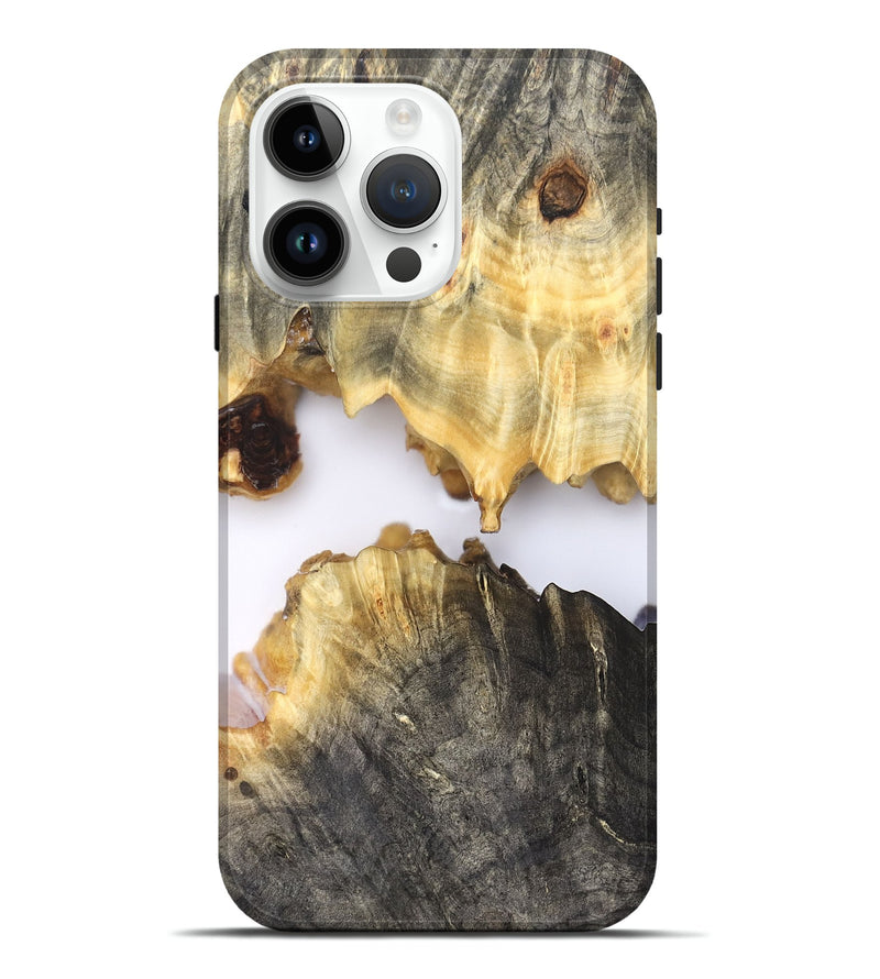 iPhone 15 Pro Max Wood Live Edge Phone Case - Gina (Clear, 827234)