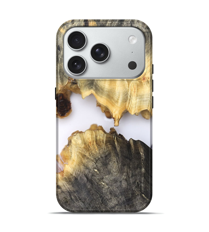 iPhone 18 Pro Wood Live Edge Phone Case - Gina (Clear, 827234)