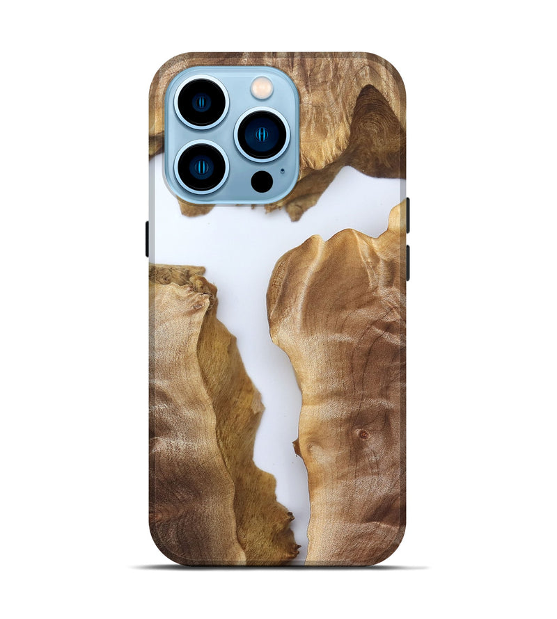 iPhone 14 Pro Wood Live Edge Phone Case - Henery (Clear, 827236)