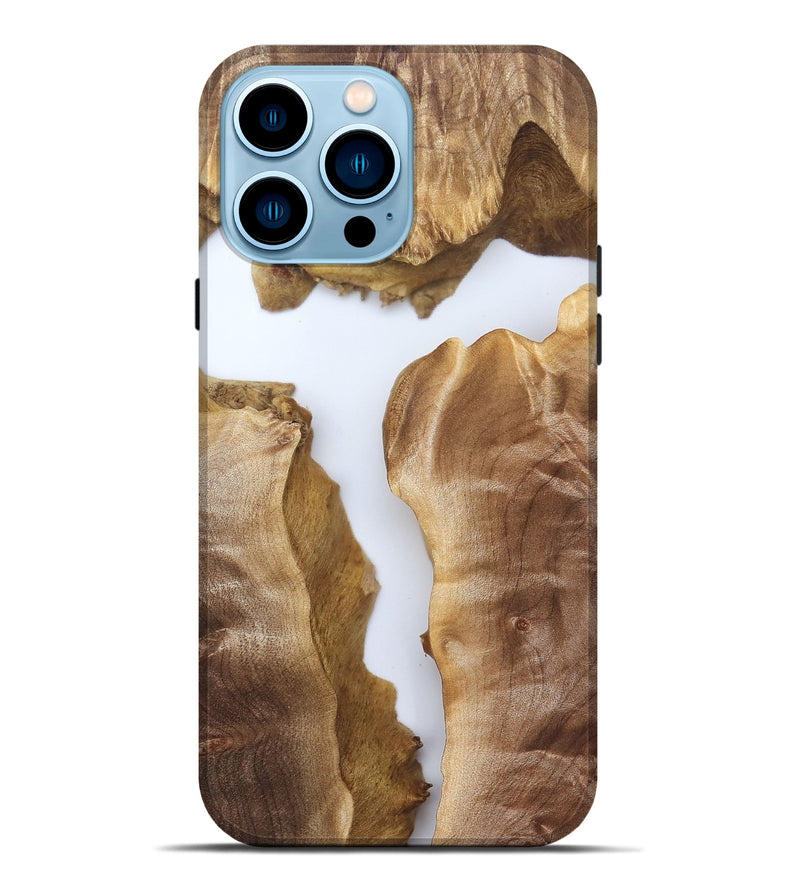 iPhone 14 Pro Max Wood Live Edge Phone Case - Henery (Clear, 827236)