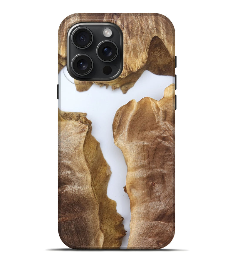 iPhone 16 Pro Max Wood Live Edge Phone Case - Henery (Clear, 827236)