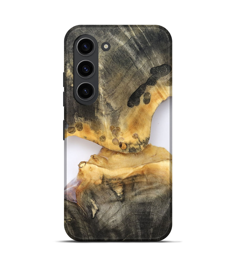 Galaxy S23 Wood Live Edge Phone Case - Bishop (Clear, 827237)