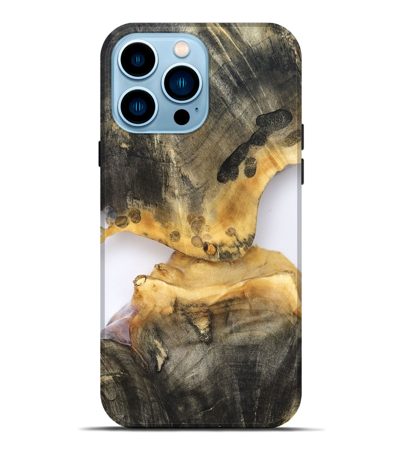 iPhone 14 Pro Max Wood Live Edge Phone Case - Bishop (Clear, 827237)