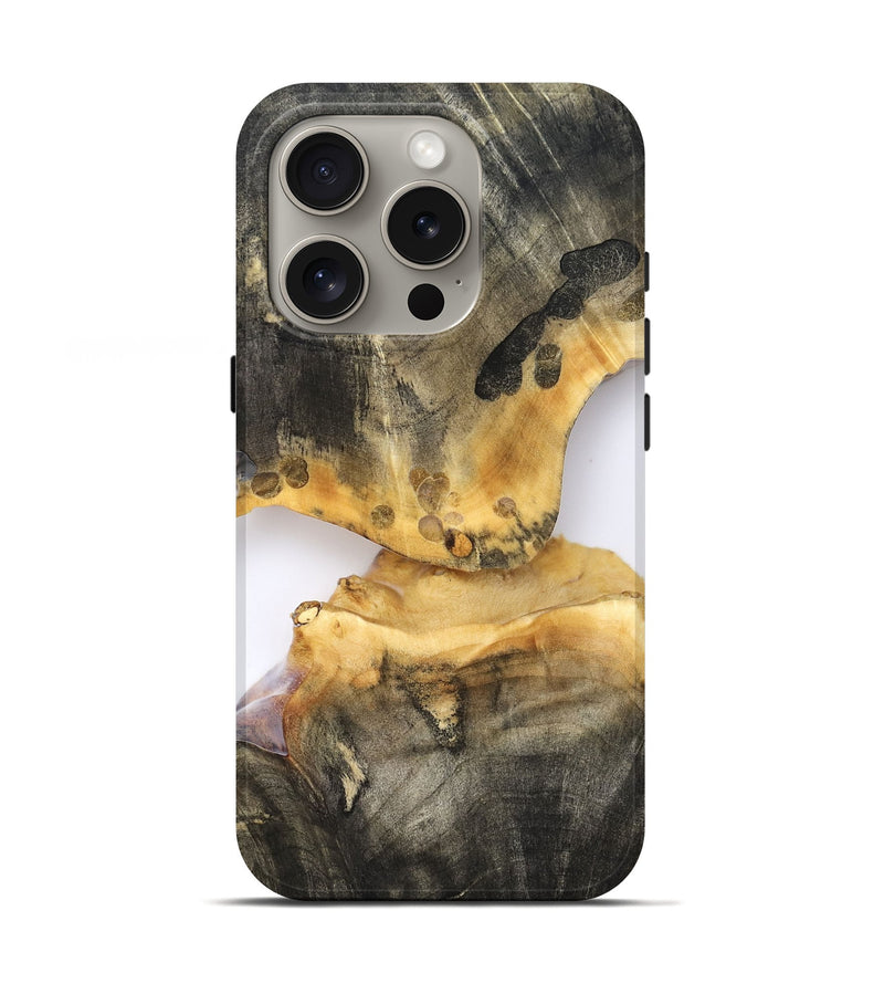 iPhone 16 Pro Wood Live Edge Phone Case - Bishop (Clear, 827237)