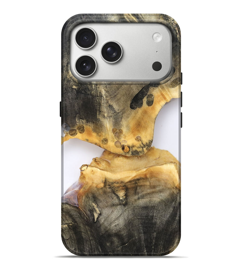 iPhone 17 Pro Max Wood Live Edge Phone Case - Bishop (Clear, 827237)