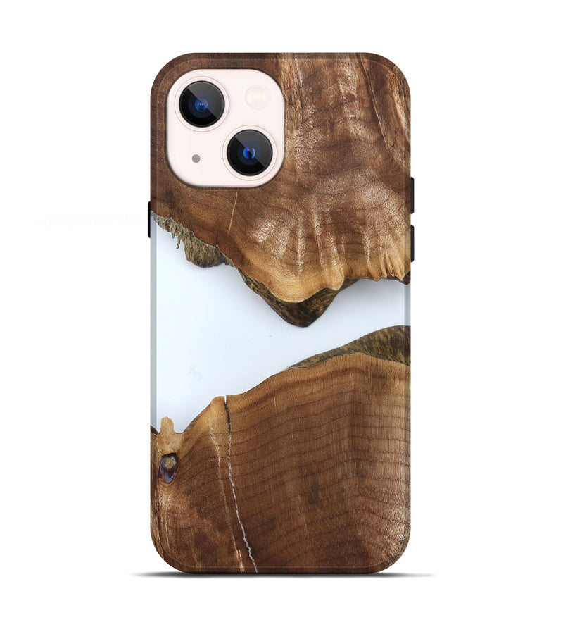 iPhone 13 Wood Live Edge Phone Case - Matteo (Clear, 827241)