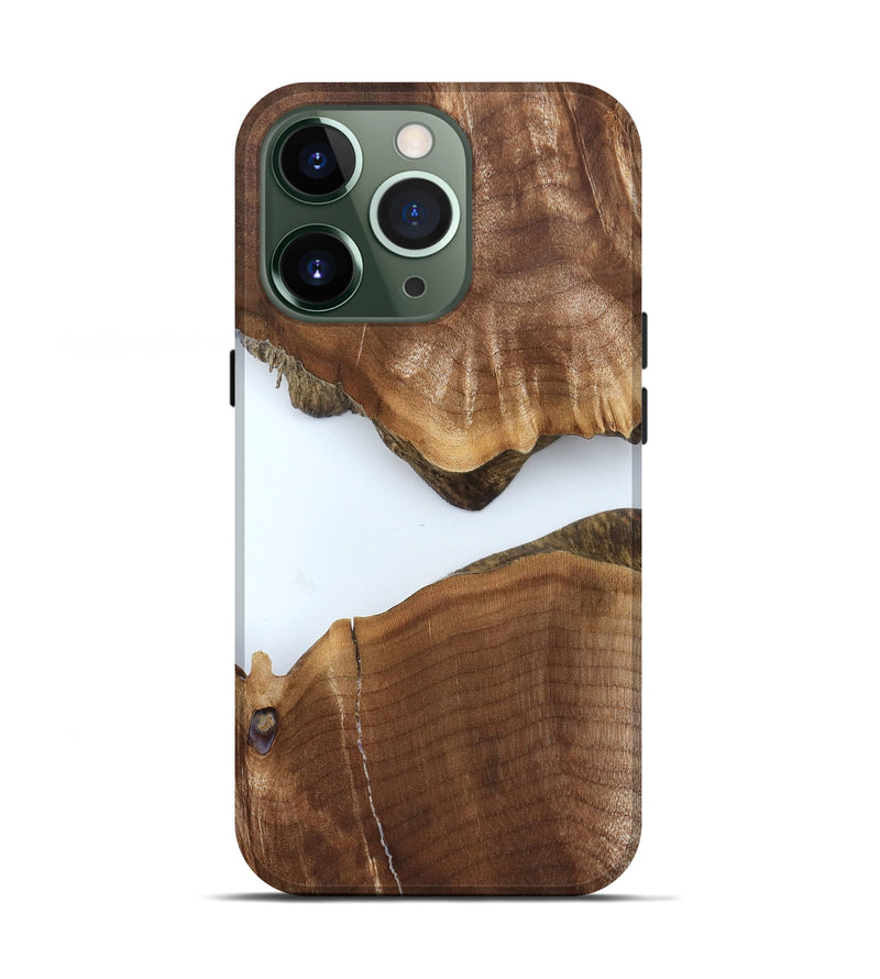 iPhone 13 Pro Wood Live Edge Phone Case - Matteo (Clear, 827241)