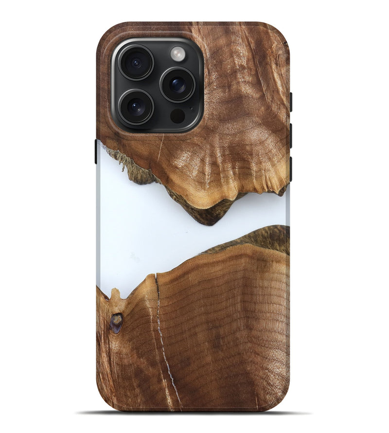 iPhone 16 Pro Max Wood Live Edge Phone Case - Matteo (Clear, 827241)