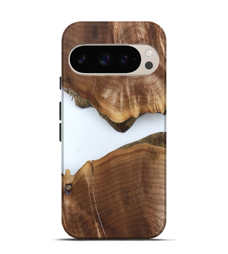 Pixel 10 Pro Wood Live Edge Phone Case - Matteo (Clear, 827241)