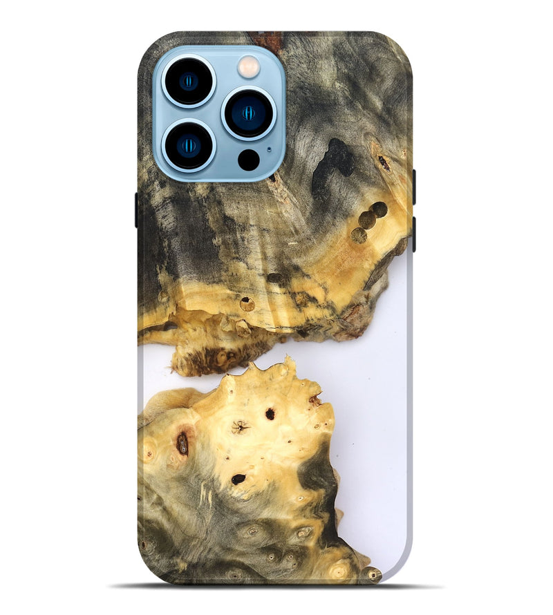 iPhone 14 Pro Max Wood Live Edge Phone Case - Rayden (Clear, 827243)