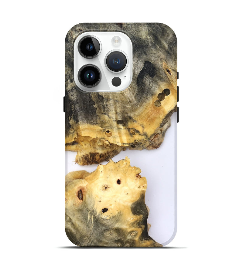 iPhone 15 Pro Wood Live Edge Phone Case - Rayden (Clear, 827243)