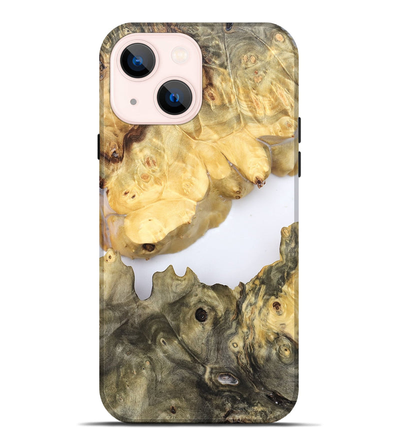 iPhone 14 Plus Wood Live Edge Phone Case - Rashida (Clear, 827245)