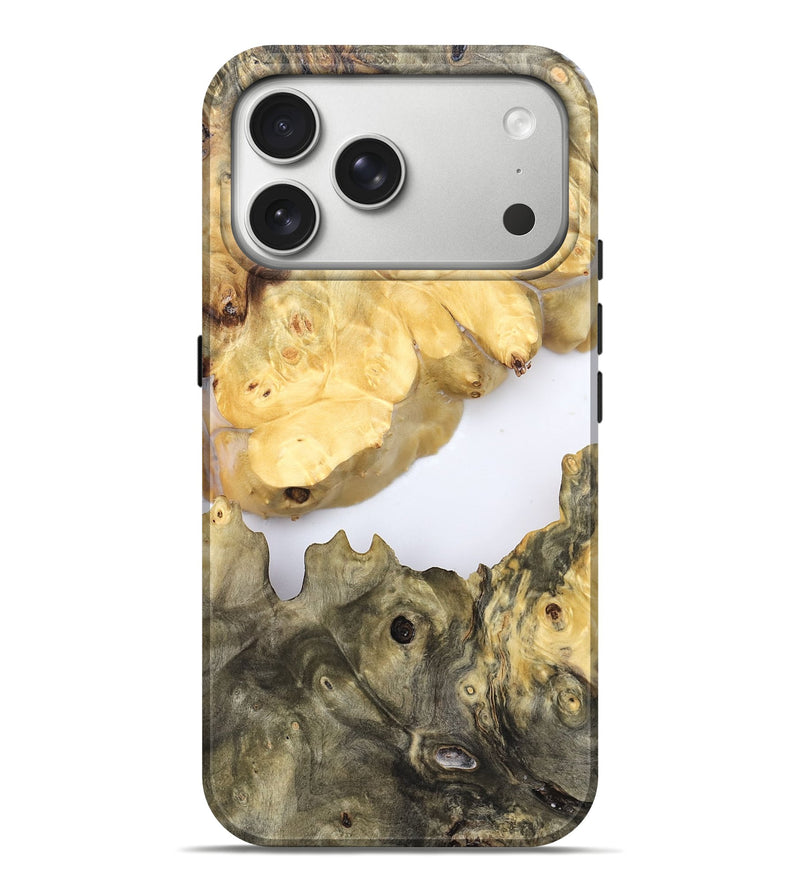 iPhone 17 Pro Max Wood Live Edge Phone Case - Rashida (Clear, 827245)
