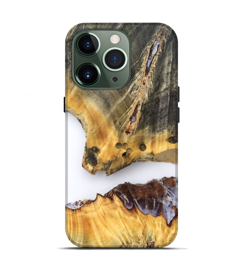 iPhone 13 Pro Wood Live Edge Phone Case - Maybell (Clear, 827246)