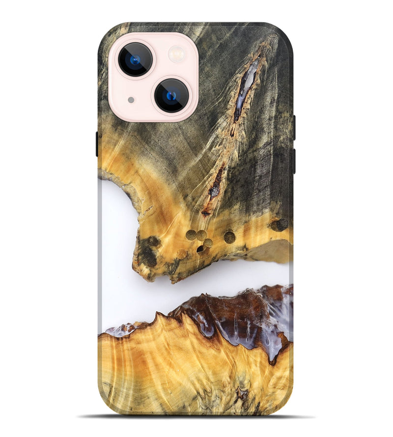iPhone 14 Plus Wood Live Edge Phone Case - Maybell (Clear, 827246)
