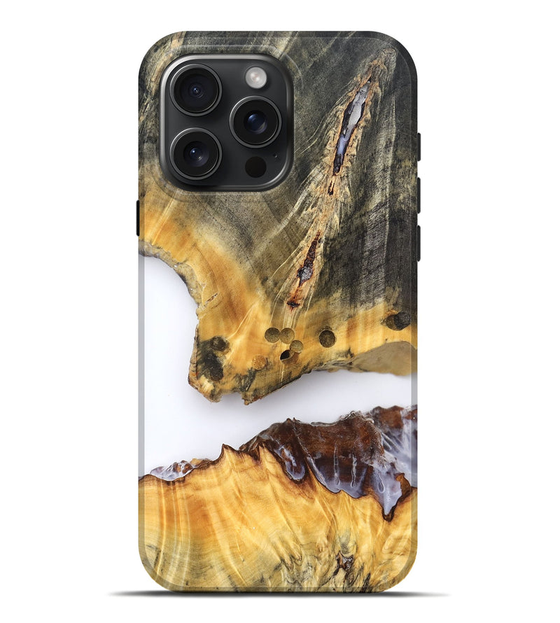iPhone 16 Pro Max Wood Live Edge Phone Case - Maybell (Clear, 827246)