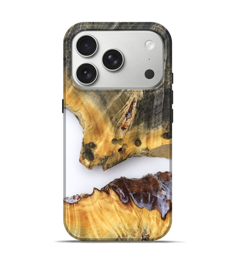 iPhone 17 Pro Wood Live Edge Phone Case - Maybell (Clear, 827246)