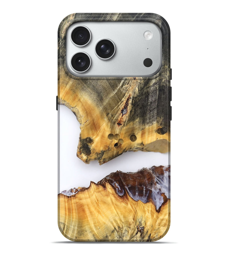 iPhone 18 Pro Max Wood Live Edge Phone Case - Maybell (Clear, 827246)