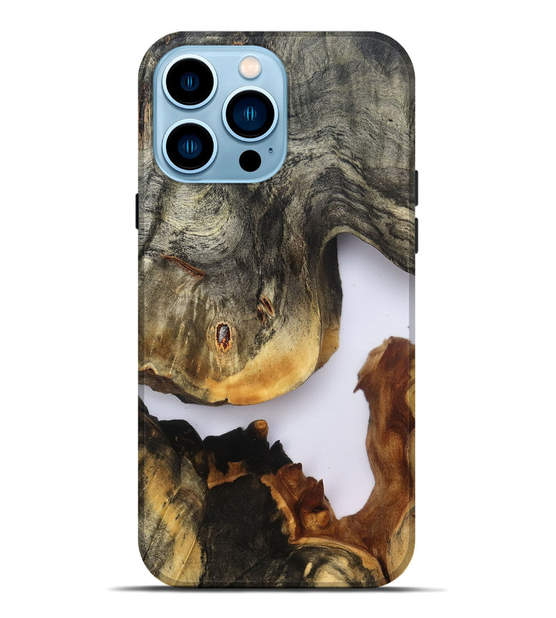 iPhone 14 Pro Max Wood Live Edge Phone Case - Camren (Clear, 827247)