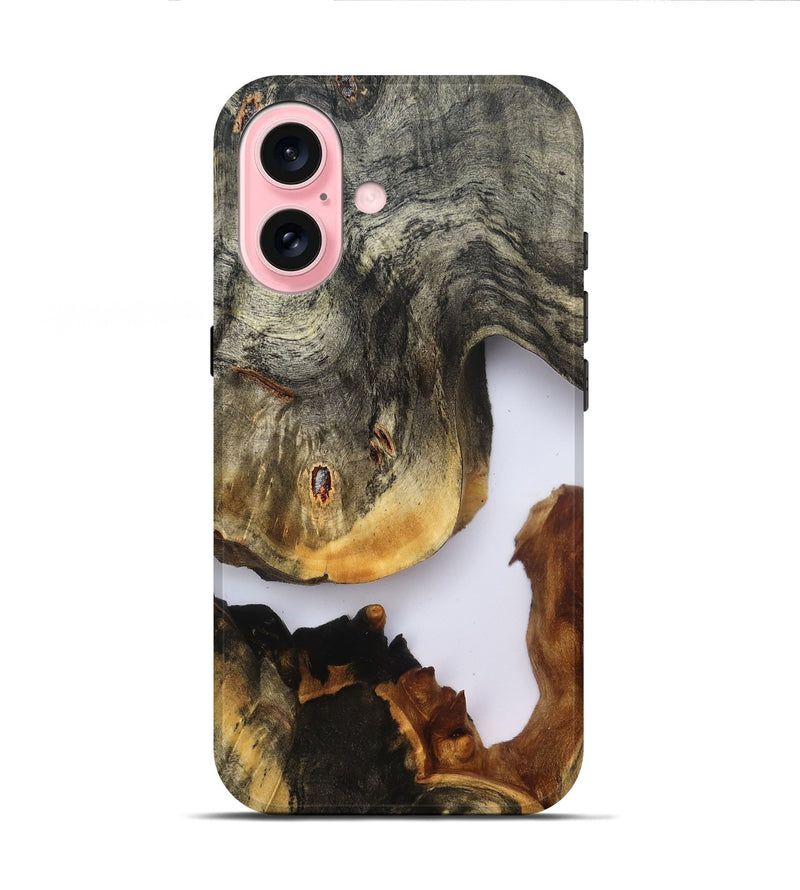iPhone 16 Wood Live Edge Phone Case - Camren (Clear, 827247)