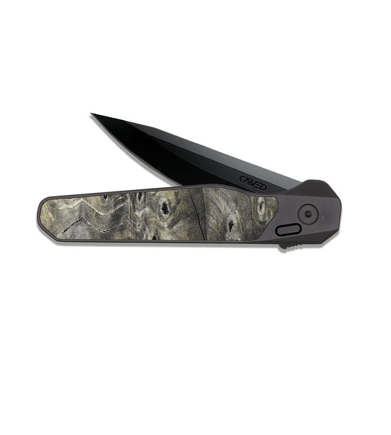 EDC Dark Slate Wood Pocket Knife - Reilly (Wood Burl, 827254)