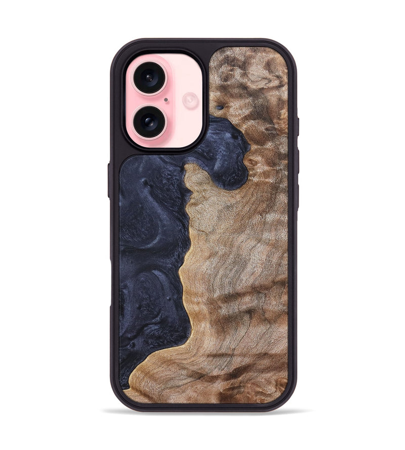 iPhone 16 Wood Phone Case - Frank (Wood Burl, 827262)