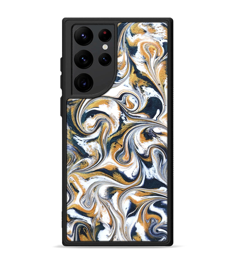 Galaxy S22 Ultra ResinArt Phone Case - Norita (Teal & Gold, 827273)