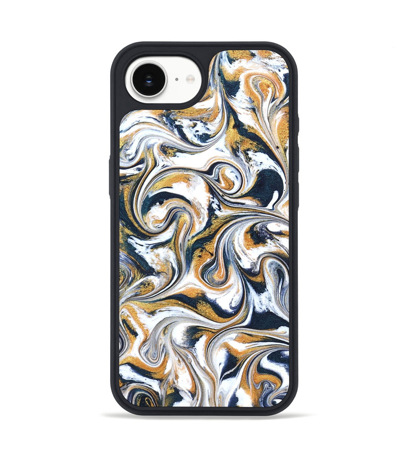 iPhone 16e ResinArt Phone Case - Norita (Teal & Gold, 827273)