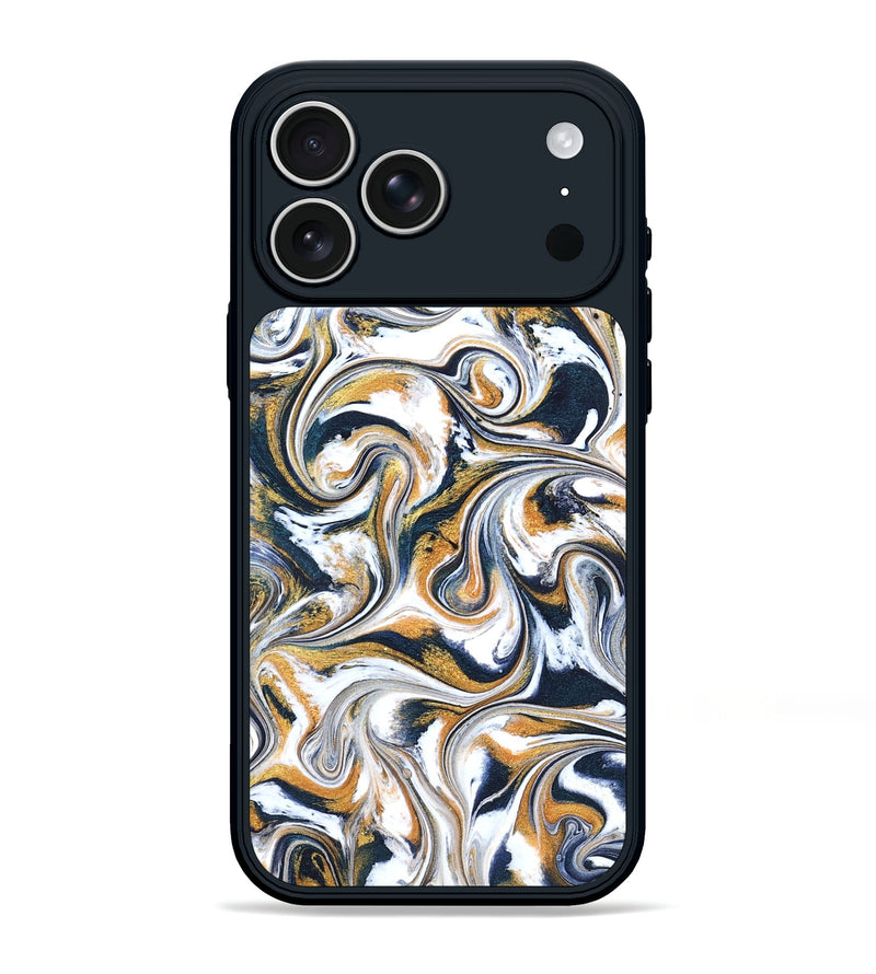 iPhone 17 Pro Max ResinArt Phone Case - Norita (Teal & Gold, 827273)