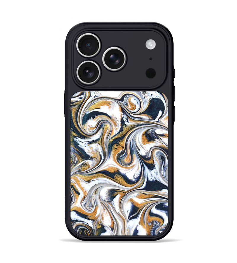 iPhone 17 Pro ResinArt Phone Case - Norita (Teal & Gold, 827273)