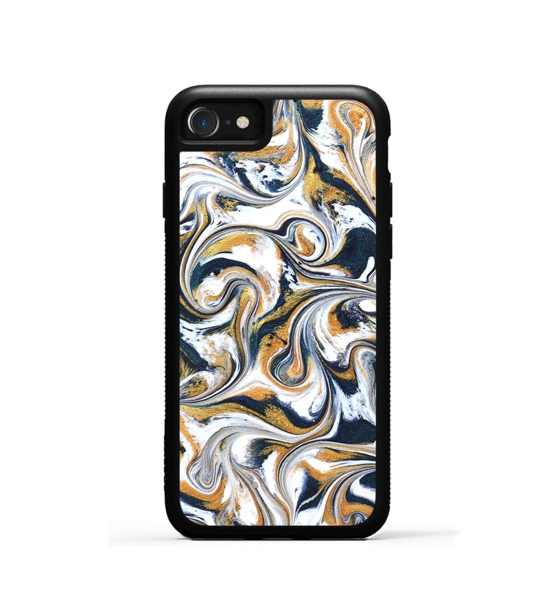 iPhone SE ResinArt Phone Case - Norita (Teal & Gold, 827273)