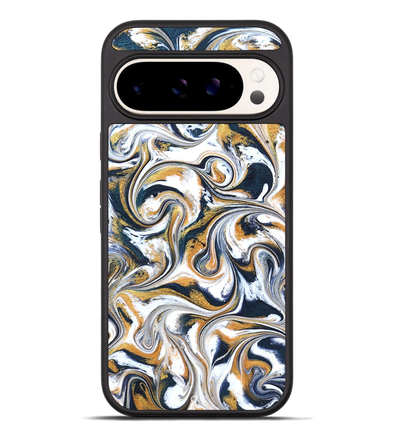 Pixel 9 Pro XL ResinArt Phone Case - Norita (Teal & Gold, 827273)