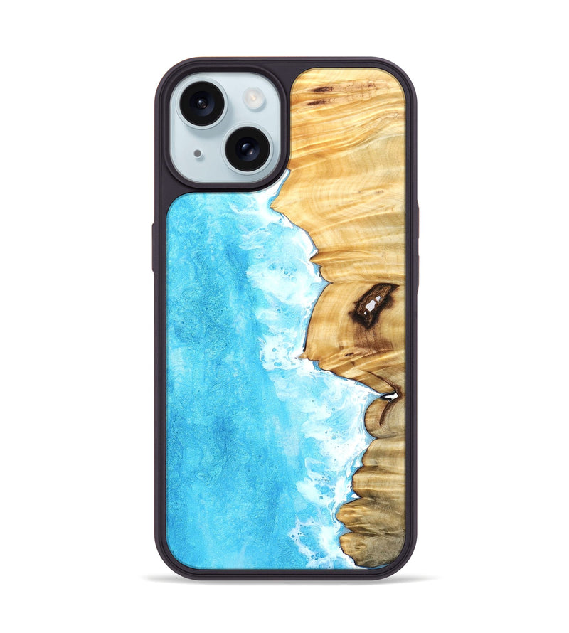 iPhone 15 Wood Phone Case - Darleen (Coastal, 827277)
